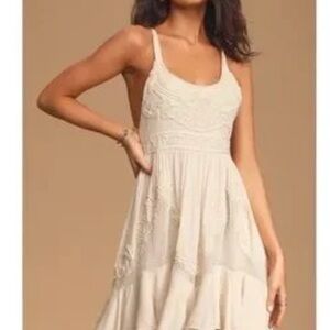 Free People Beaded dress - Large -New With Tags